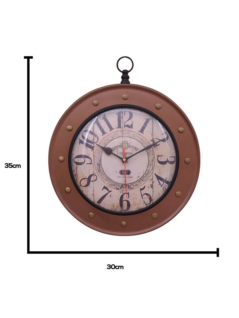 vintage iron wall clock by home sparkle - 14097087 - Standard Image - 4