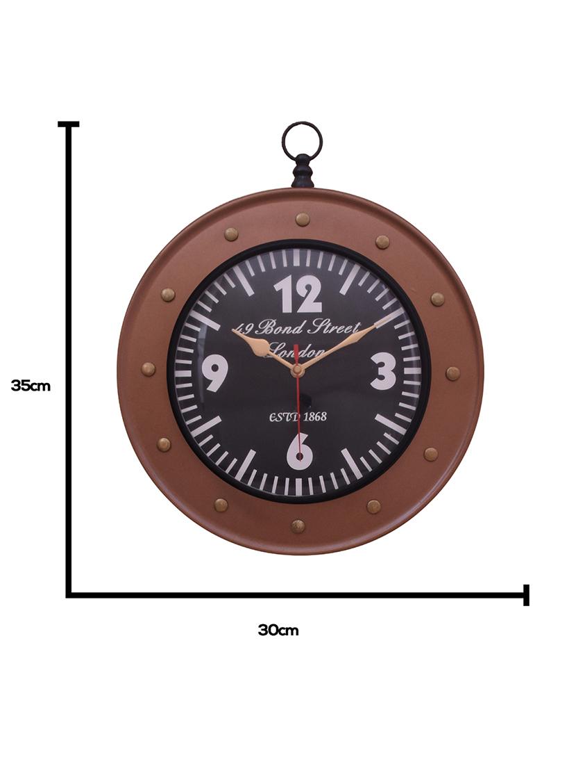 vintage iron wall clock by home sparkle - 14097088 - Standard Image - 4