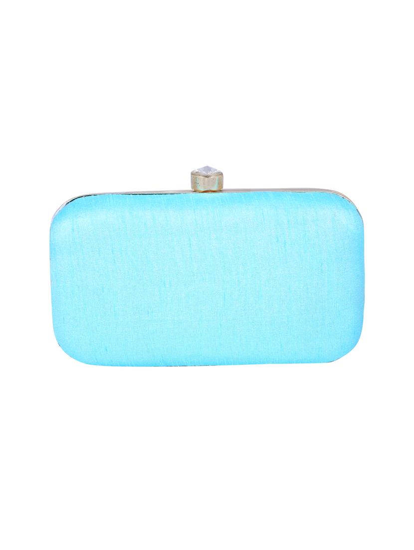 blue metal clutch - 14098056 -  Standard Image - 1