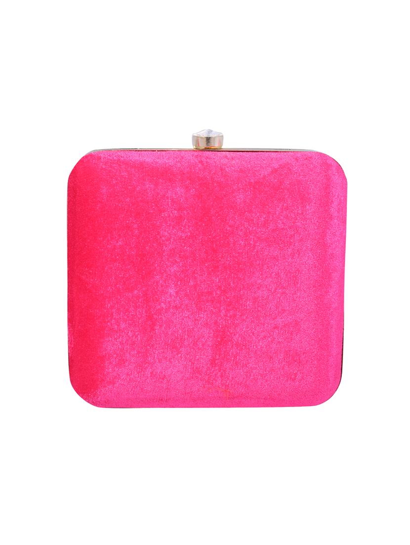 pink metal clutch - 14098072 -  Standard Image - 1