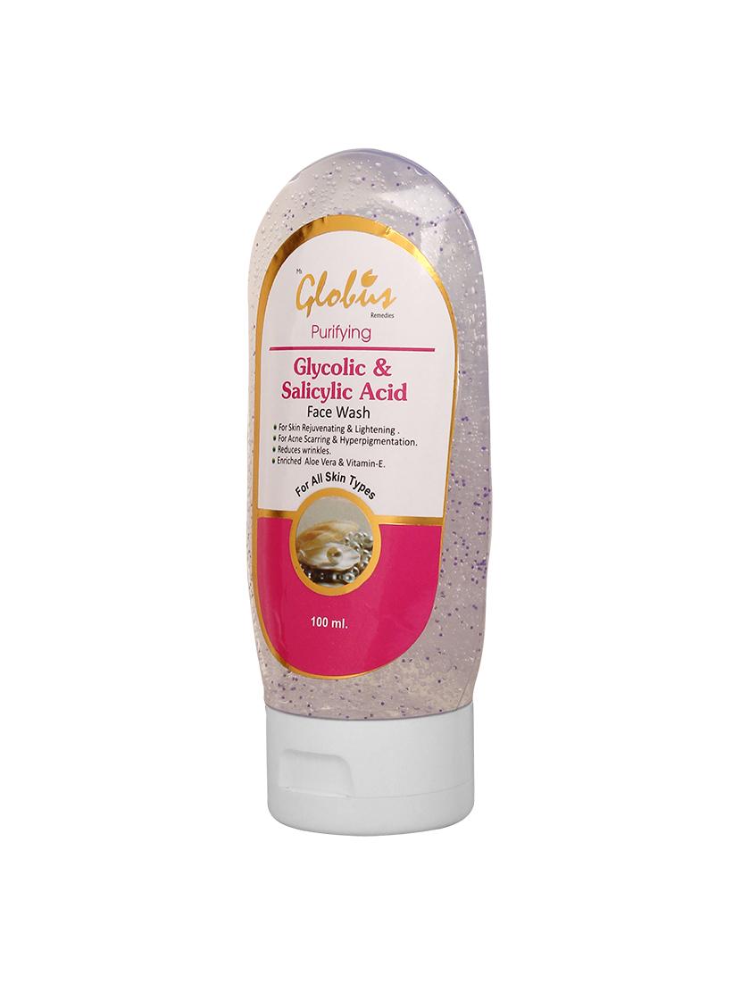globus glycolic acid and salicylic acid face wash - 14102351 -  Standard Image - 1