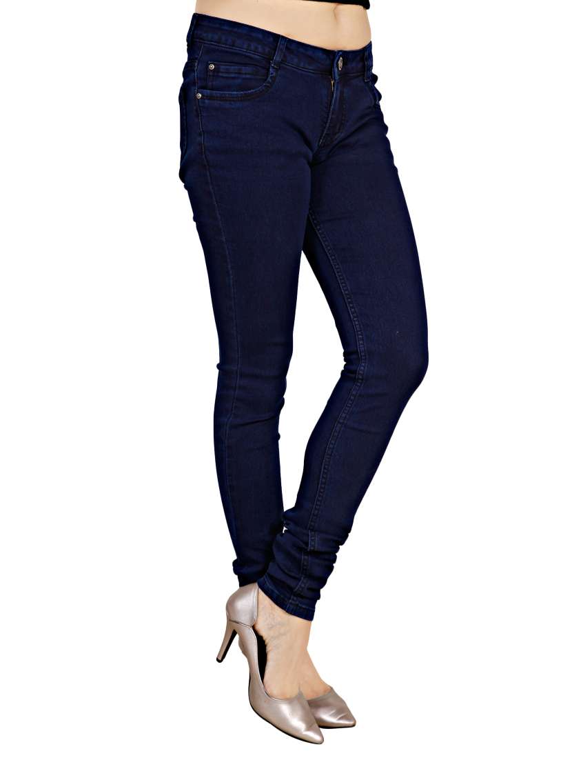 women's plain slim fit jeans - 14103729 -  Standard Image - 1