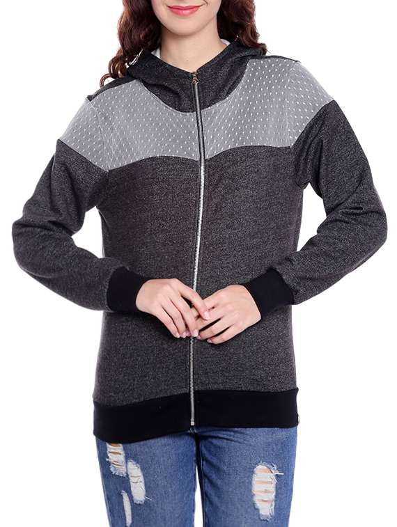women's color block sweatshirt