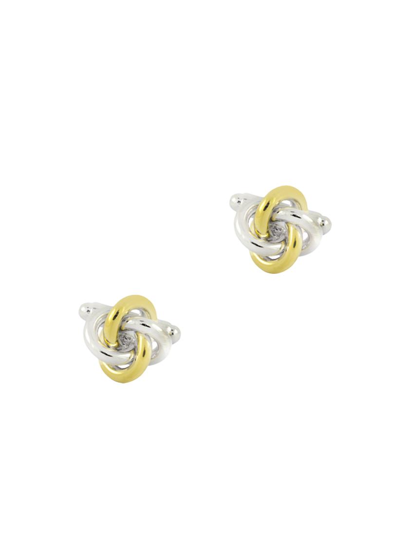 silver metal cufflink