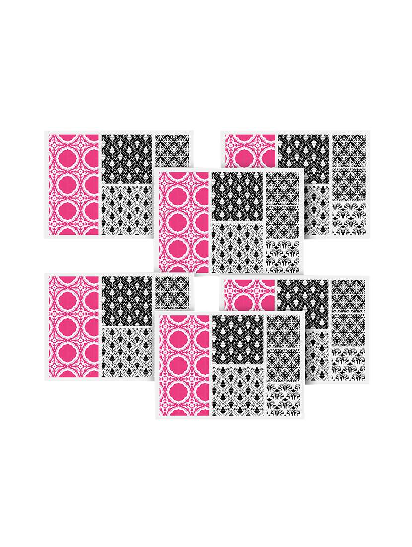 printed polyester table mat set of 6 pcs by ambbi collections