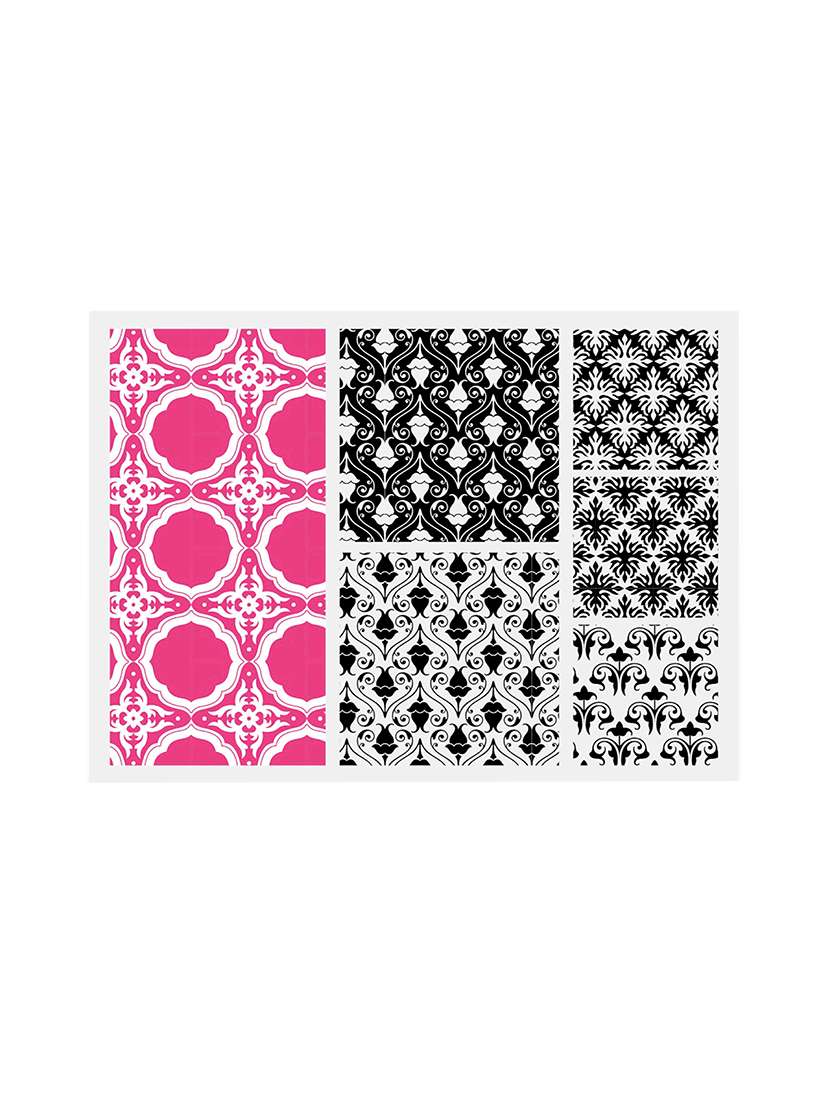 printed polyester table mat set of 6 pcs by ambbi collections - 14113322 -  Standard Image - 1