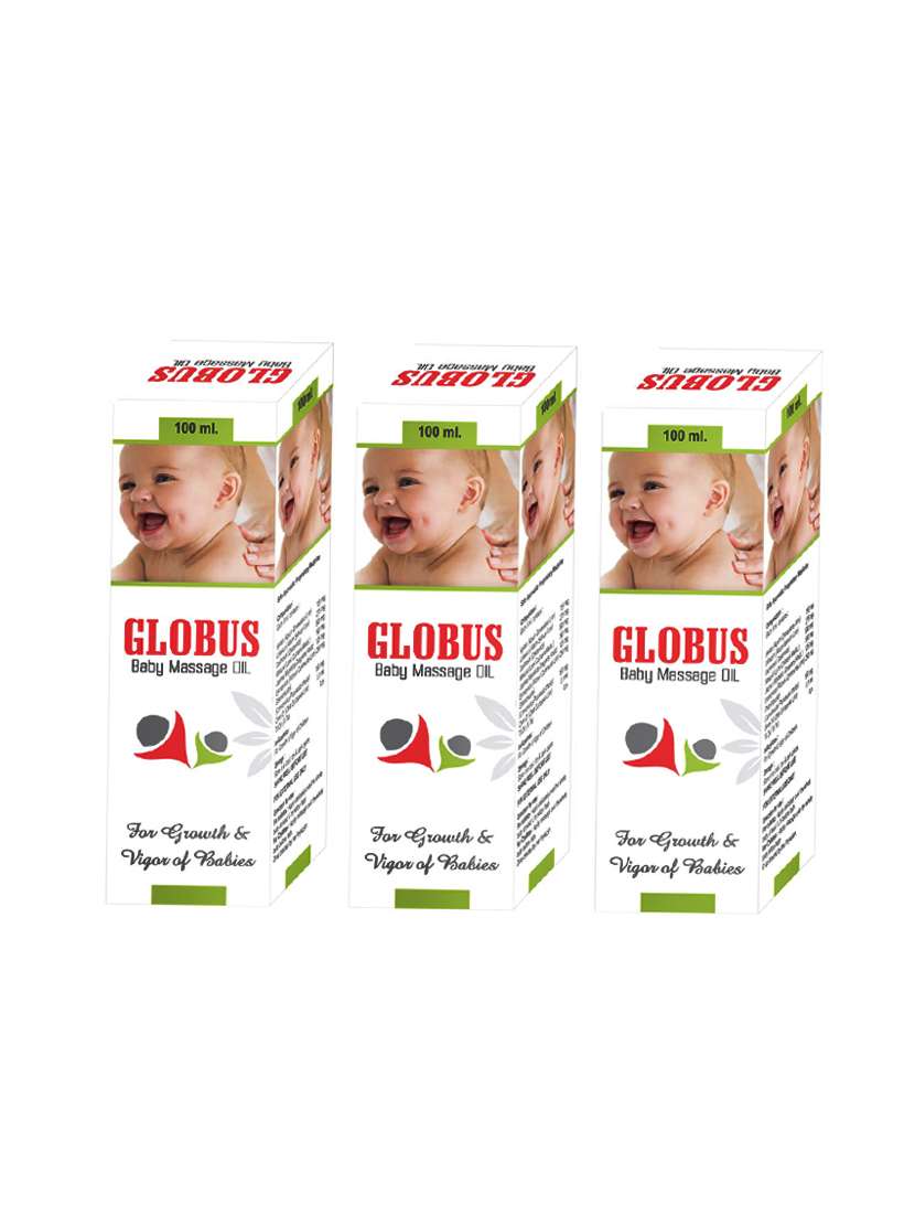 globus baby massage oil pack of 3 - 14124696 -  Standard Image - 1
