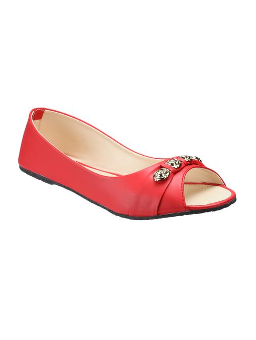 red  slip on sandal - 14130750 -  Standard Image - 0