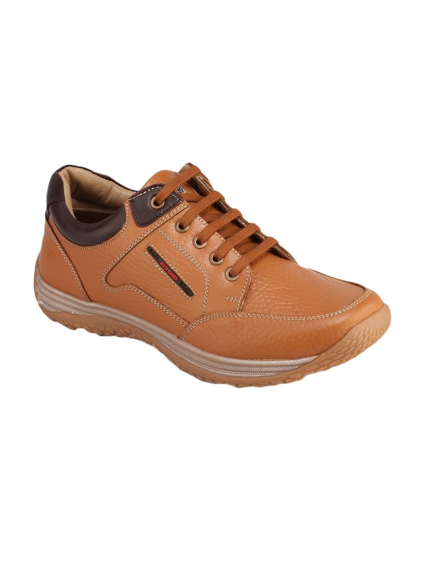 tan leather lace up shoe