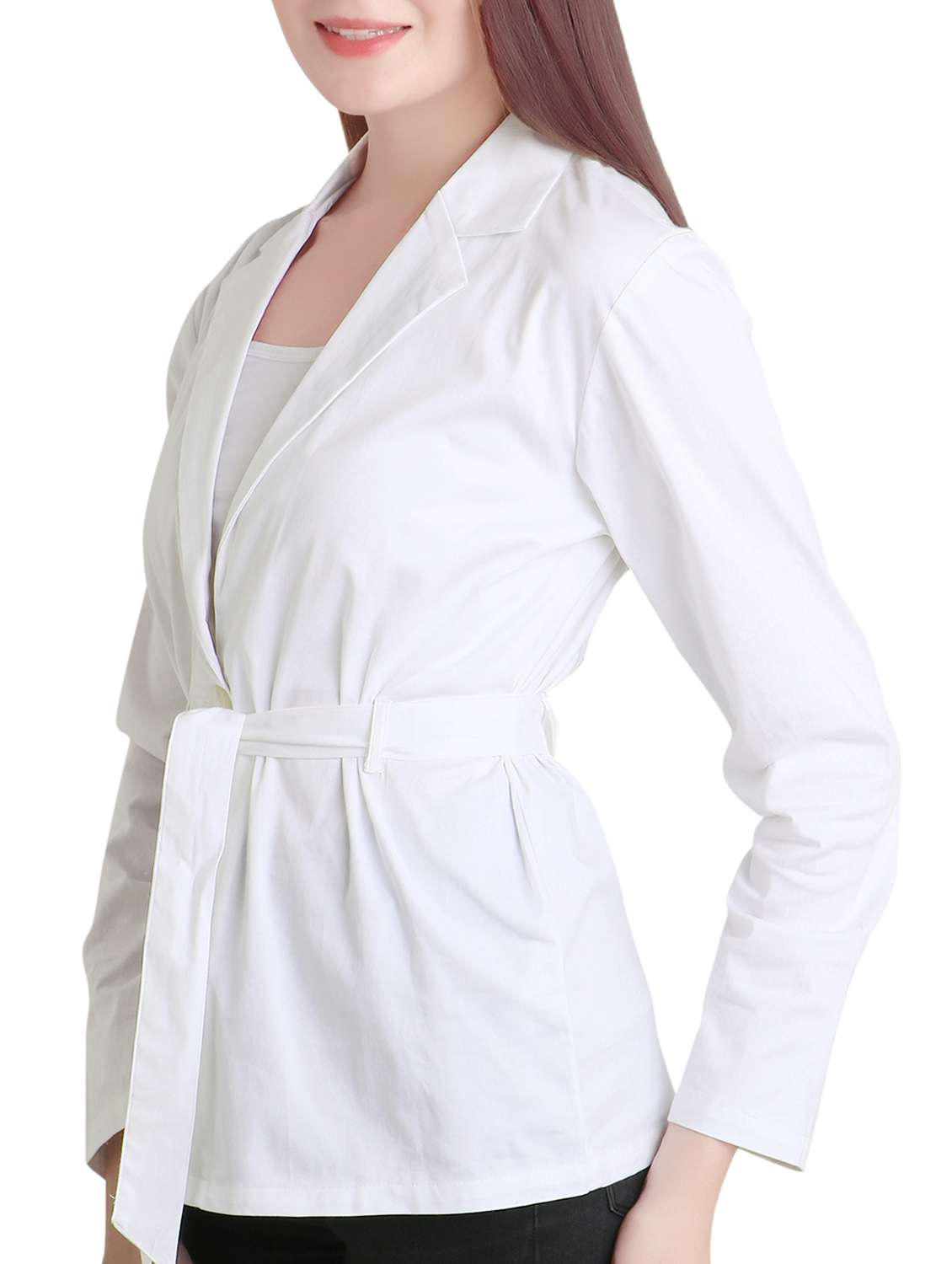 white cotton casual blazer - 14145976 -  Standard Image - 1