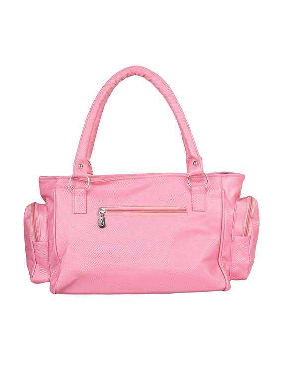 pink leatherette handbag - 14151004 -  Standard Image - 1