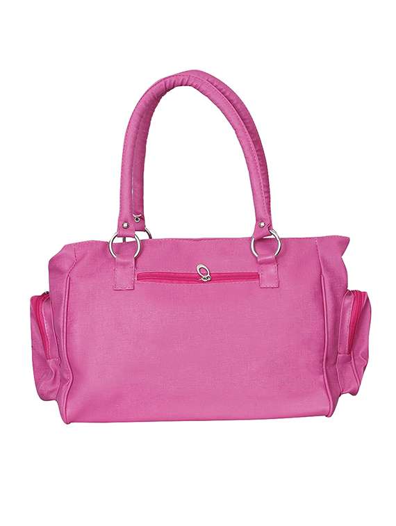 pink leatherette handbag - 14151008 -  Standard Image - 1