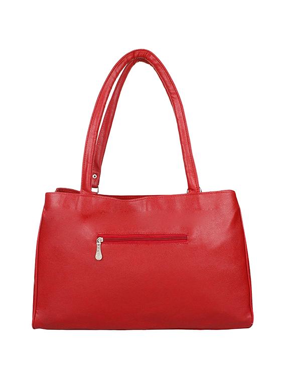 red leatherette regular handbag - 14151010 - Standard Image - 1