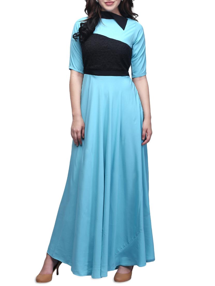 women's fit & flare color block dress - 14151046 - Zoom Image - 0