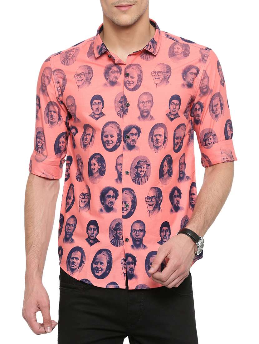 pink cotton casual shirt