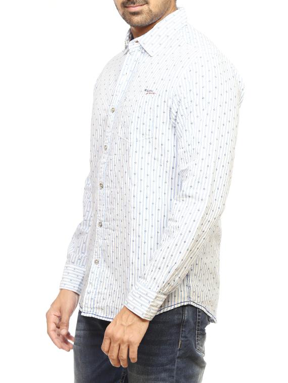 white cotton casual shirt - 14153746 - Standard Image - 1