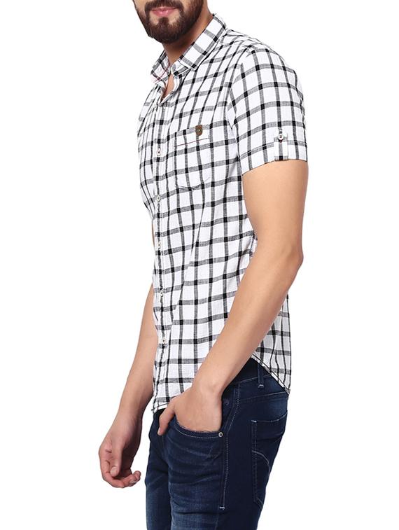 white cotton casual shirt - 14153766 - Standard Image - 1