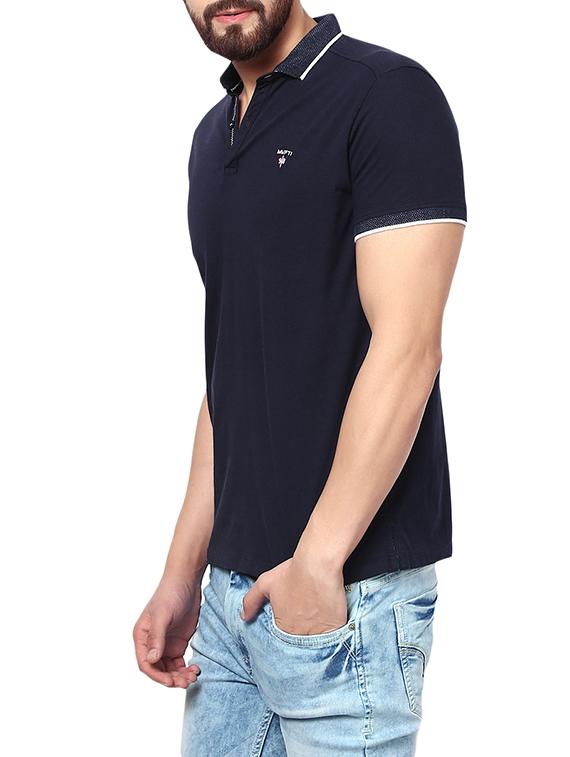 blue cotton t-shirt - 14153817 - Standard Image - 1