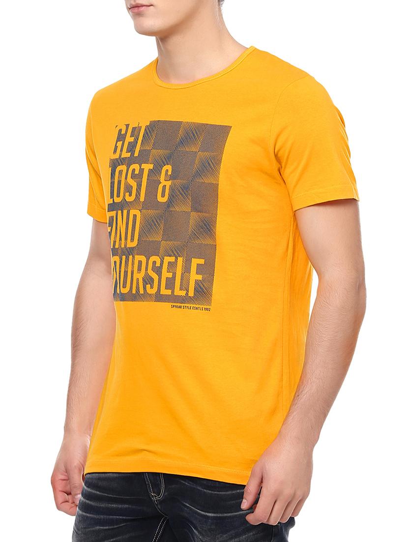 yellow cotton t-shirt - 14153919 - Standard Image - 1