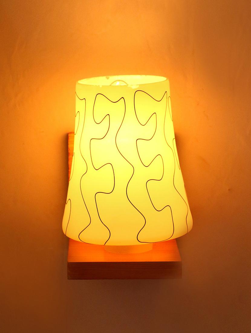 somil designer glass wall lamp (colorful, hand decorative) wh3 - 14154849 - Standard Image - 1