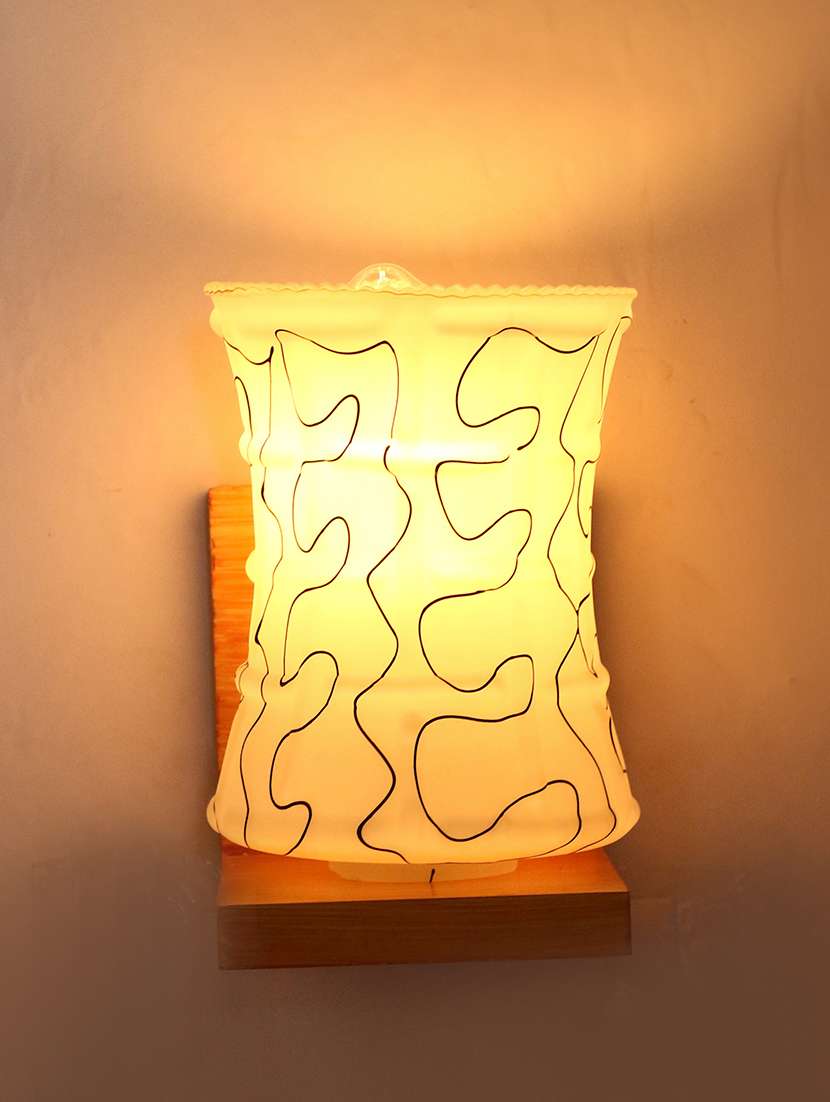 somil designer glass wall lamp (colorful, hand decorative) wh6 - 14154852 -  Standard Image - 1