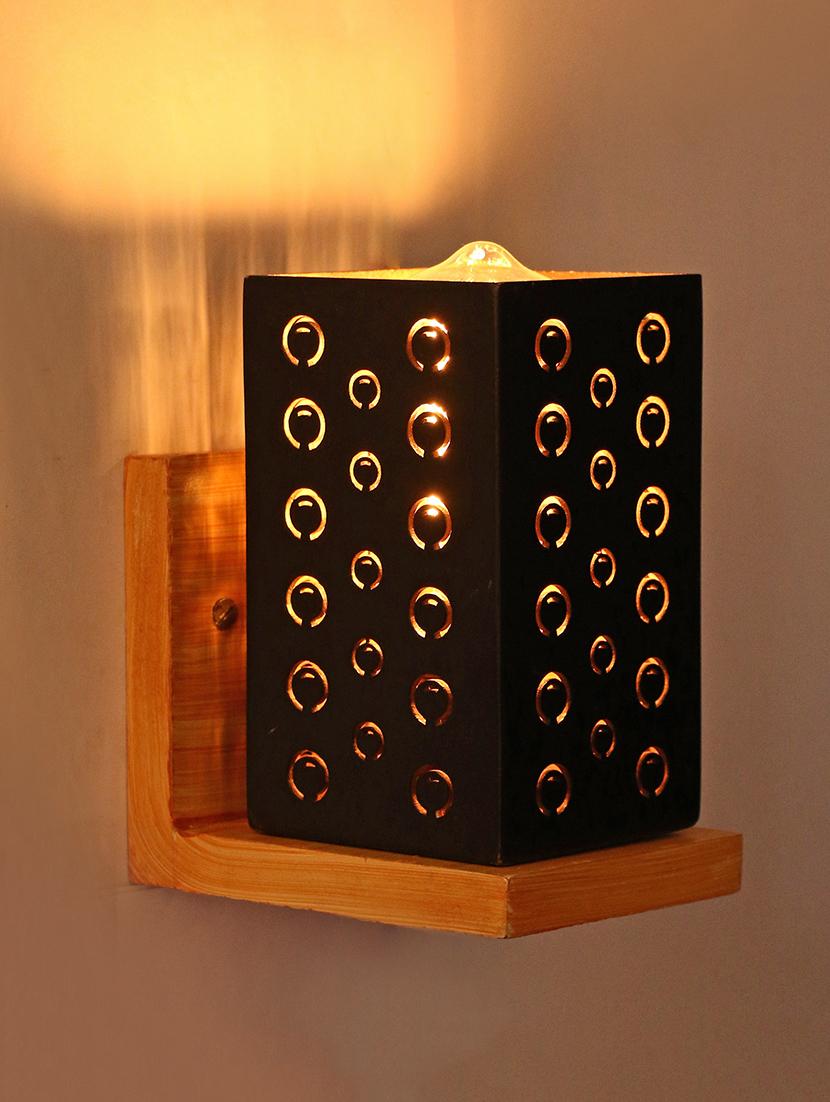 somil designer wooden wall lamp aa3 - 14154951 - Standard Image - 1