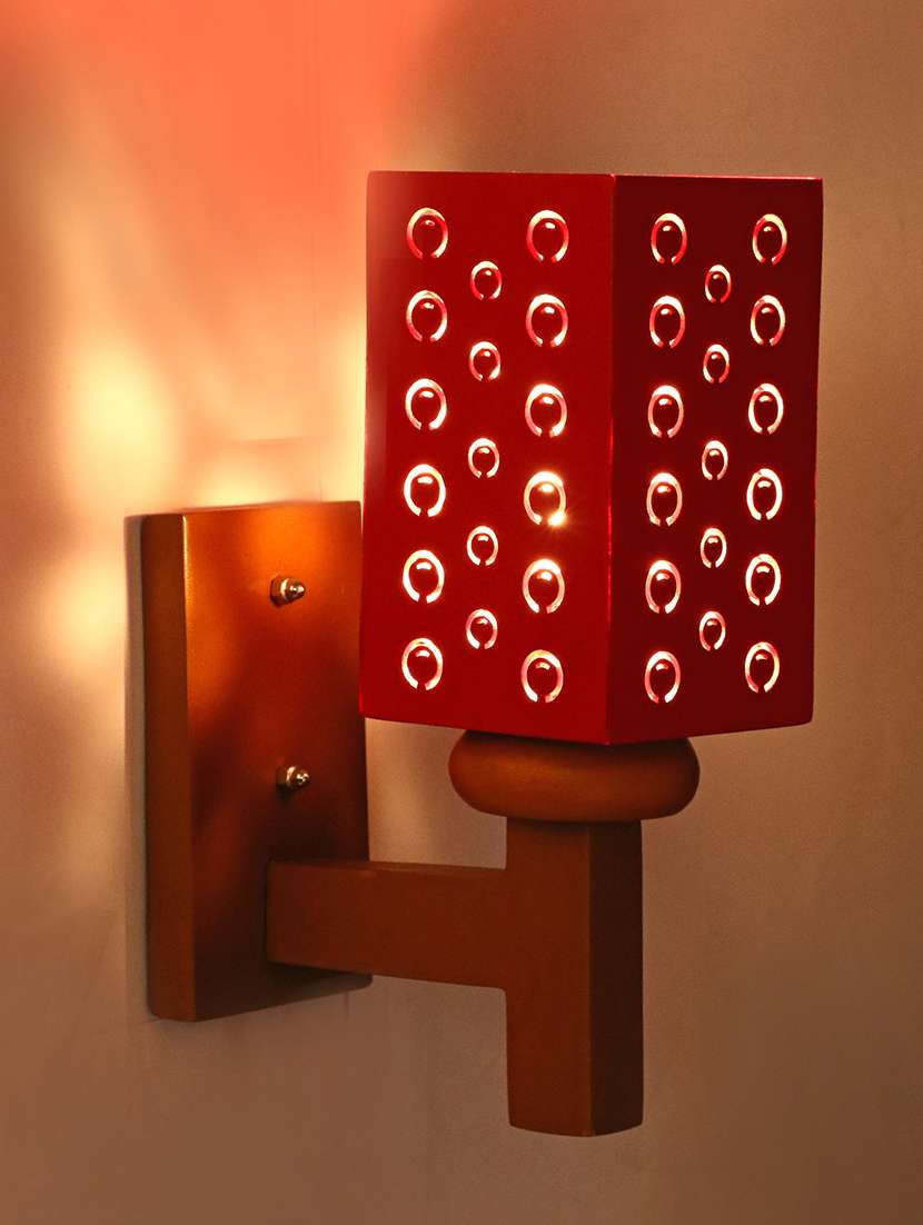 somil designer wooden wall lamp aa9 - 14154957 -  Standard Image - 1