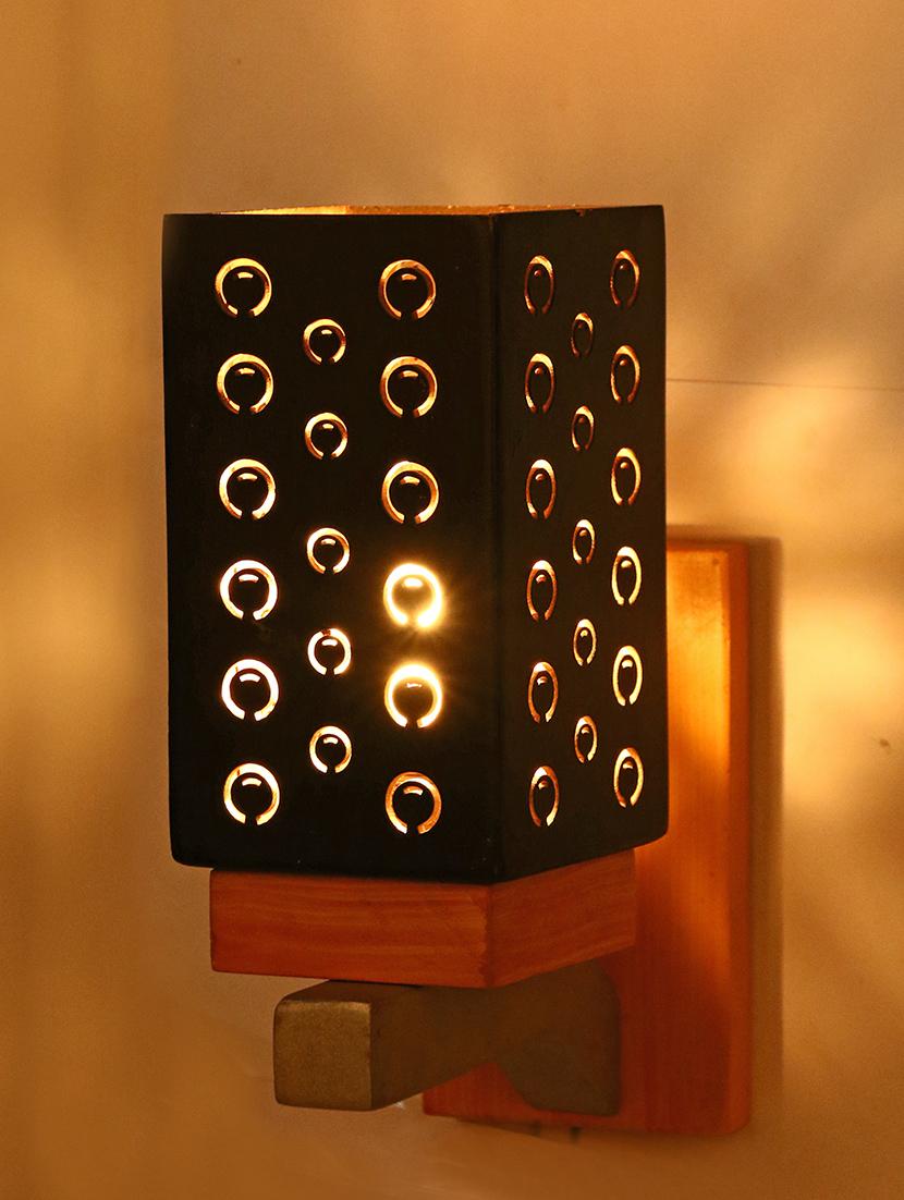somil designer wooden wall lamp aa12 - 14154960 -  Standard Image - 1