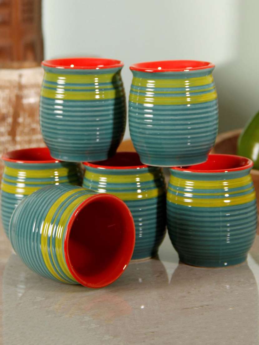 studio pottery kulladh set of 6