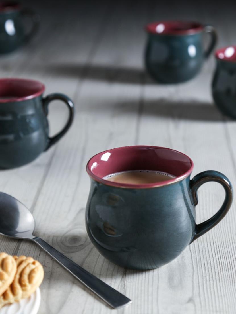 studio pottery coffee cups set of 6