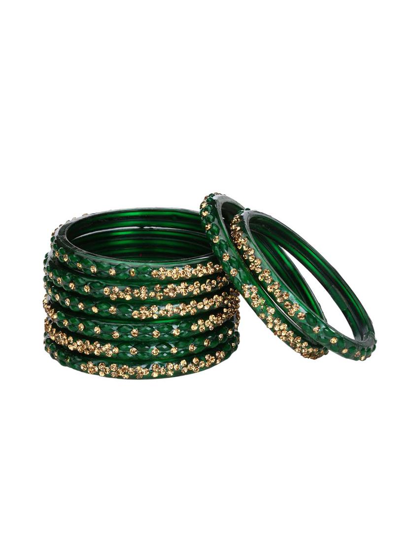 multi colored glass bangle combo - 14159163 -  Standard Image - 1