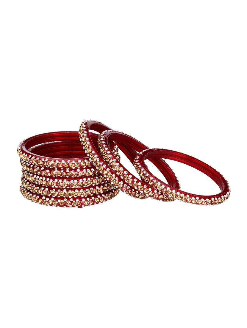 multi colored glass bangle combo - 14159165 - Standard Image - 1