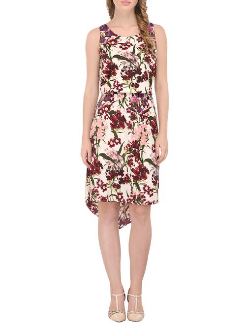 women's high low floral dress - 14160644 -  Standard Image - 0