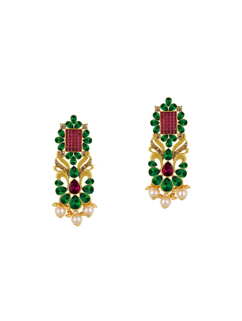 multi colored metal chandelier earrings - 14161671 - Zoom Image - 0