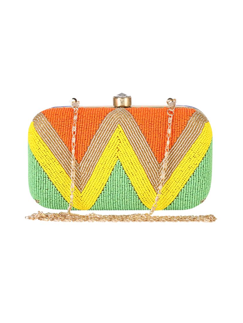 mutli colored metal clutch - 14170567 - Zoom Image - 0