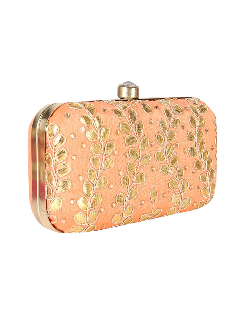 orange metal clutch - 14170570 - Standard Image - 4