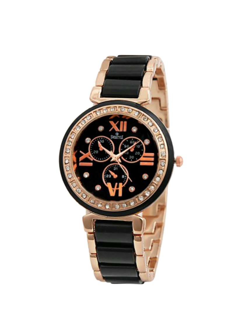 swisstyle stainless steel round dial anolog watch - 14172745 -  Standard Image - 1