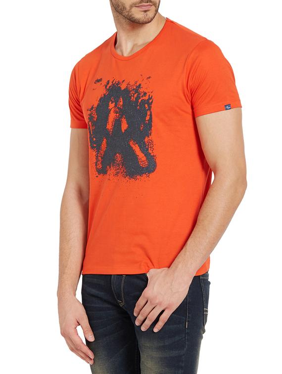 orange cotton t-shirt - 14181640 -  Standard Image - 1