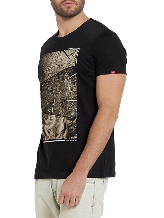 black cotton t-shirt - 14181647 - Standard Image - 1
