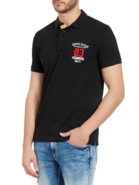 black cotton t-shirt - 14181676 - Standard Image - 1