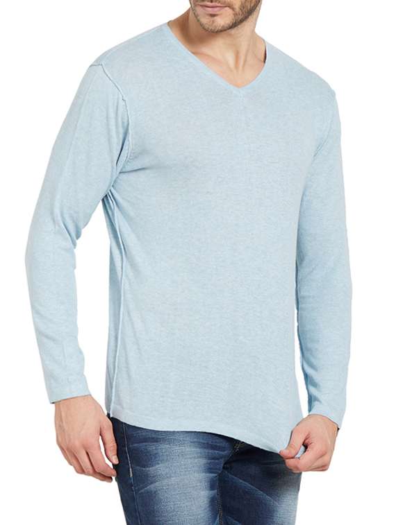 blue solid  t-shirt - 14181691 -  Standard Image - 1
