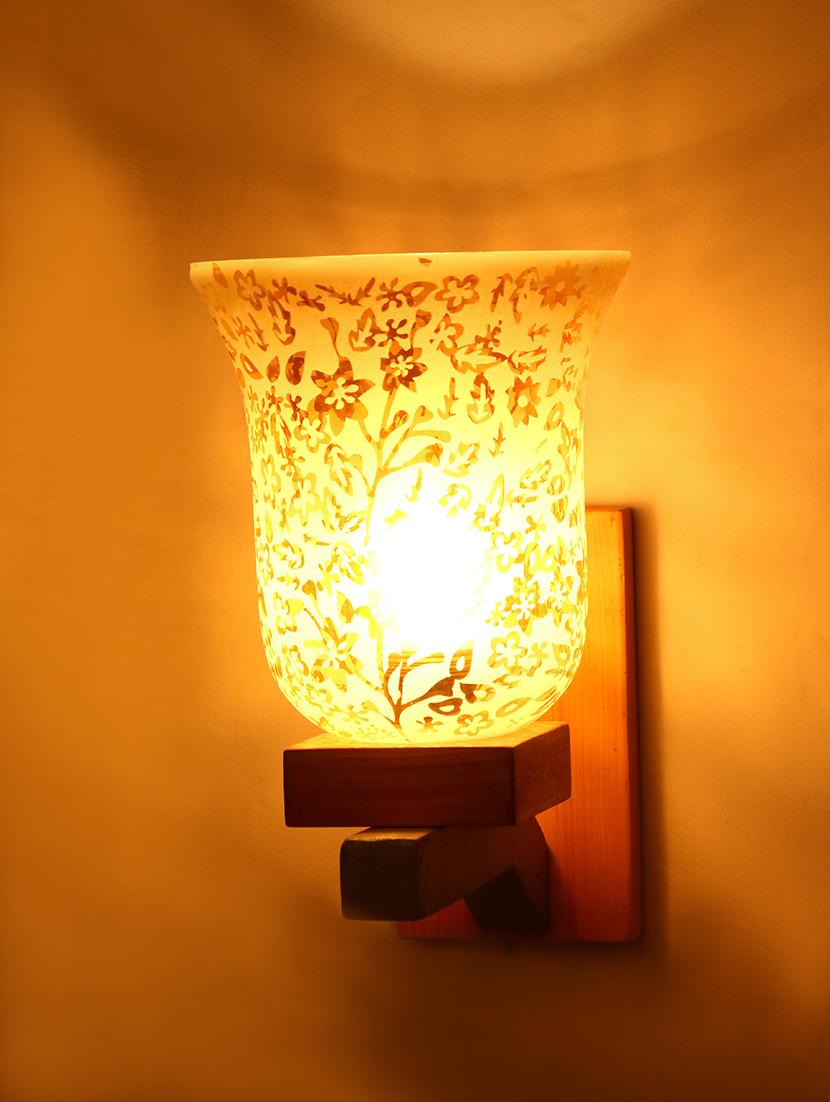 somil vintage glass wall lamp (hand decorative with golden design) set of 4 a36 - 14184943 -  Standard Image - 1