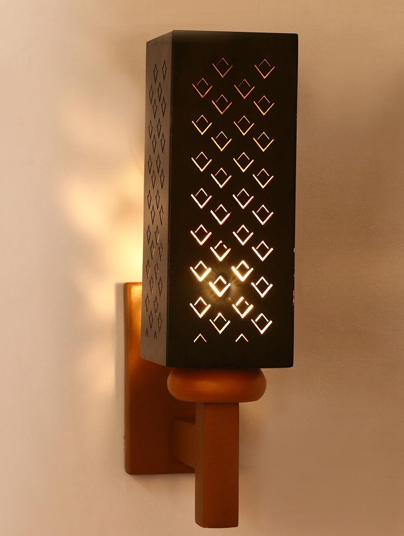 somil designer wooden wall lamp (set of 2)- aa31 - 14184956 -  Standard Image - 1