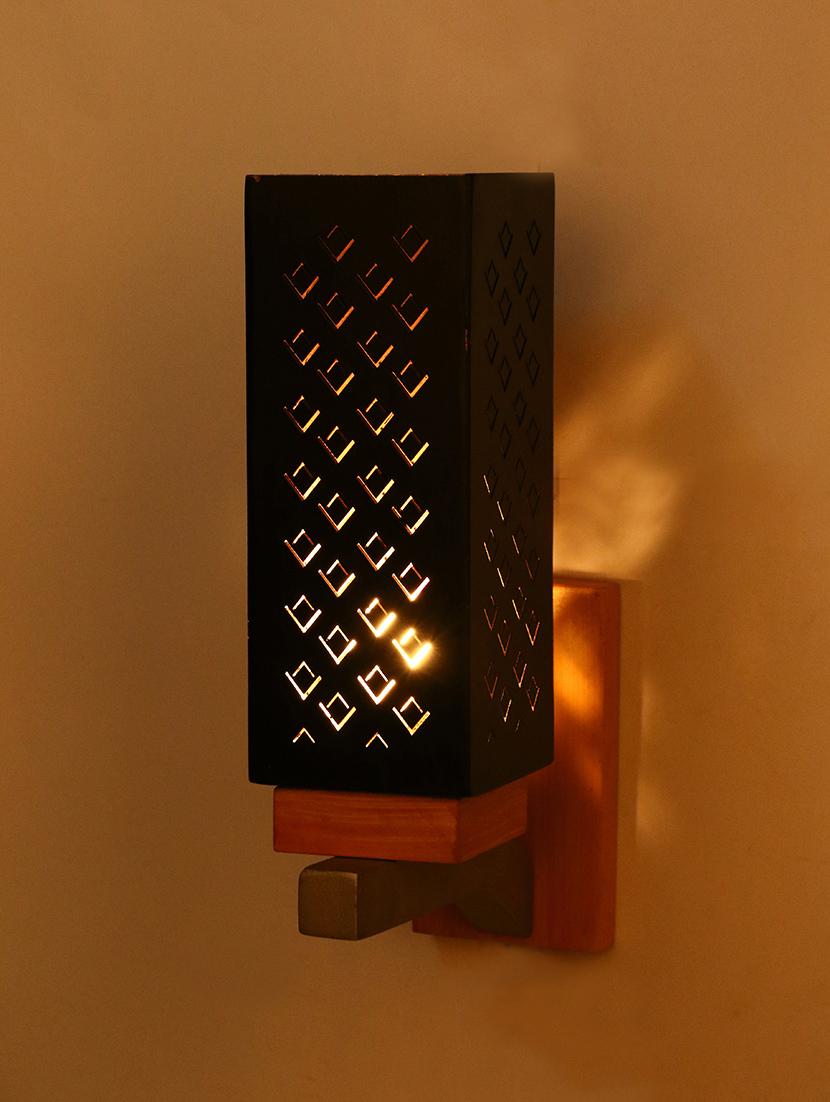 somil designer wooden wall lamp (set of 2)- aa35 - 14184960 -  Standard Image - 1