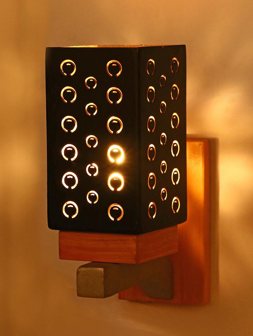 somil designer wooden wall lamp (set of 2)- aa36 - 14184961 -  Standard Image - 1