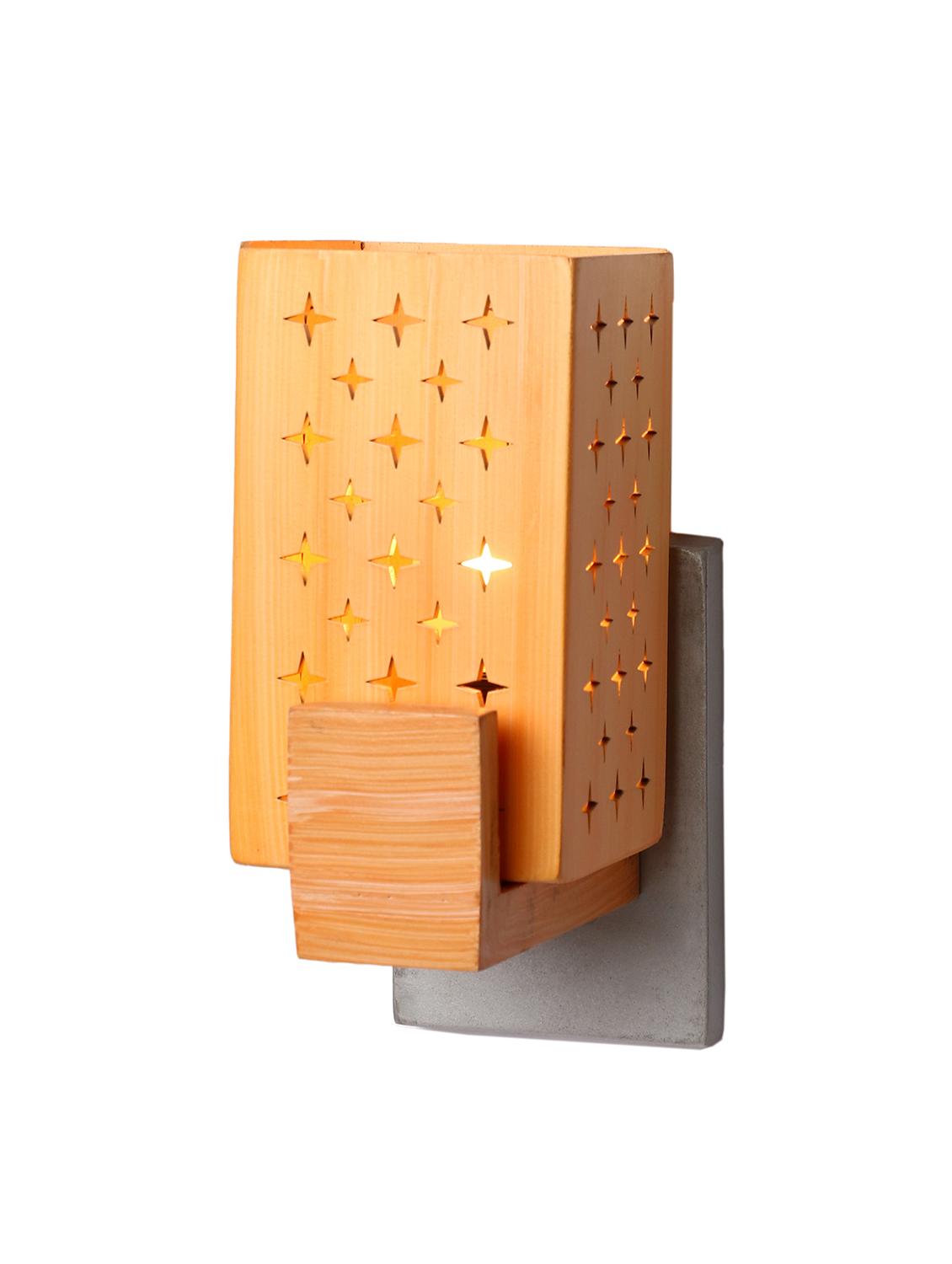 somil designer wooden wall lamp (set of 2)- aa41 - 14184966 -  Standard Image - 1