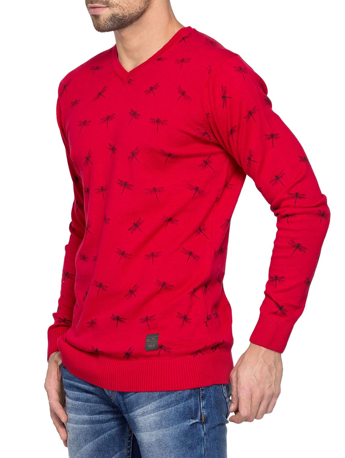 red cotton pullover - 14191588 - Standard Image - 1