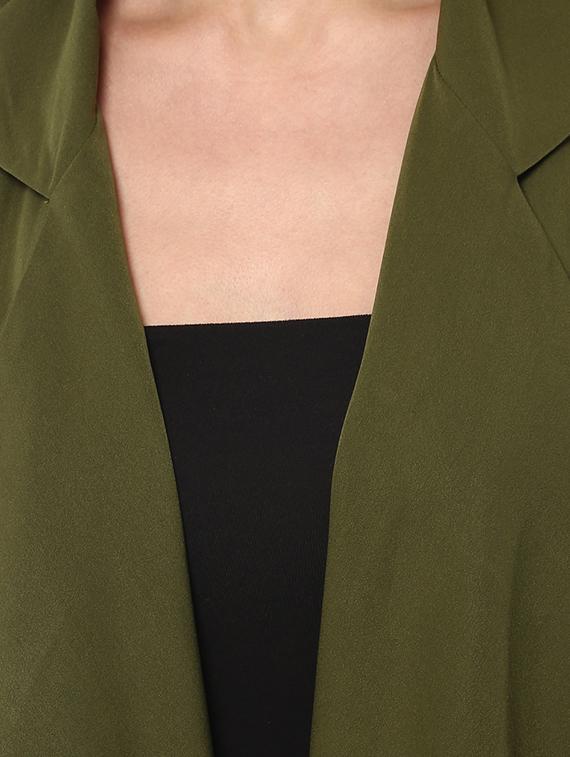 dark green crepe shrug - 14192791 - Standard Image - 4