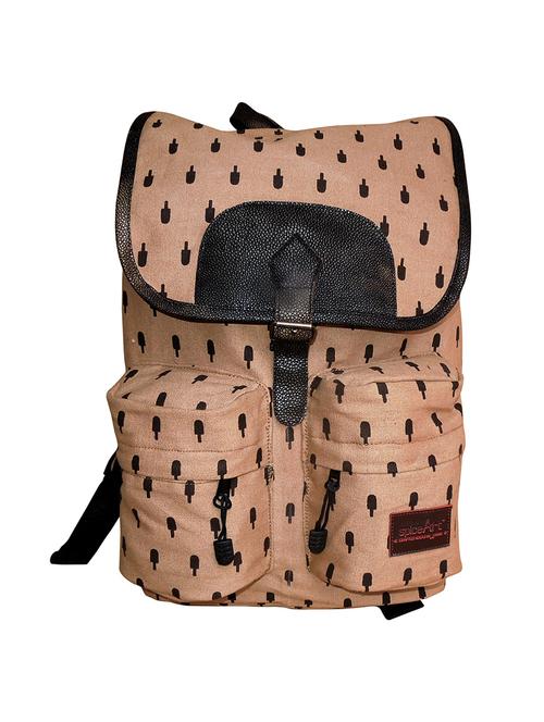 brown canvas fashion backpack - 14208809 -  Standard Image - 0