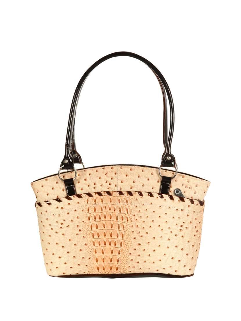 cream leatherette  regular handbag - 14209409 -  Standard Image - 1